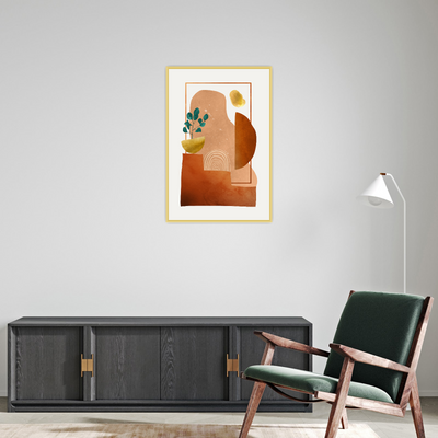 Boho Mirage – Minimalistička apstraktna umetnost u toplim tonovima