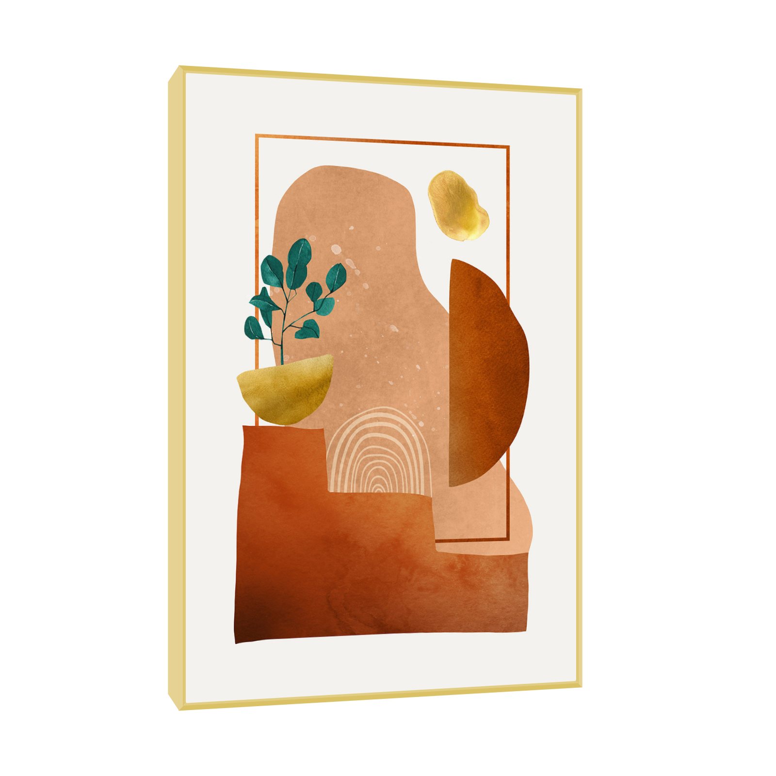 Boho Mirage – Minimalistička apstraktna umetnost u toplim tonovima