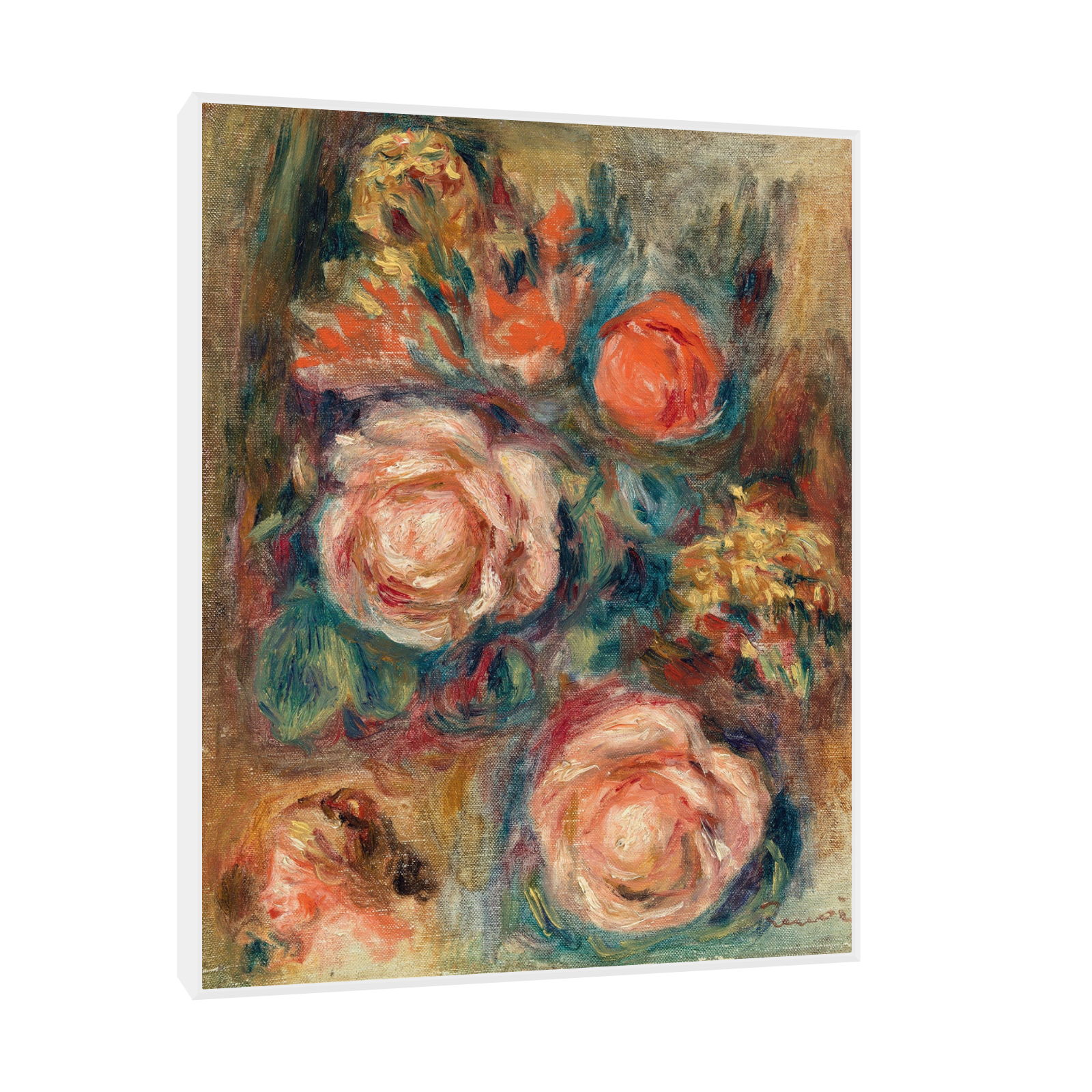Umetnička slika ​Bouquet of Roses, Pierre-Auguste Renoir na platnu - NS Canvas Shop