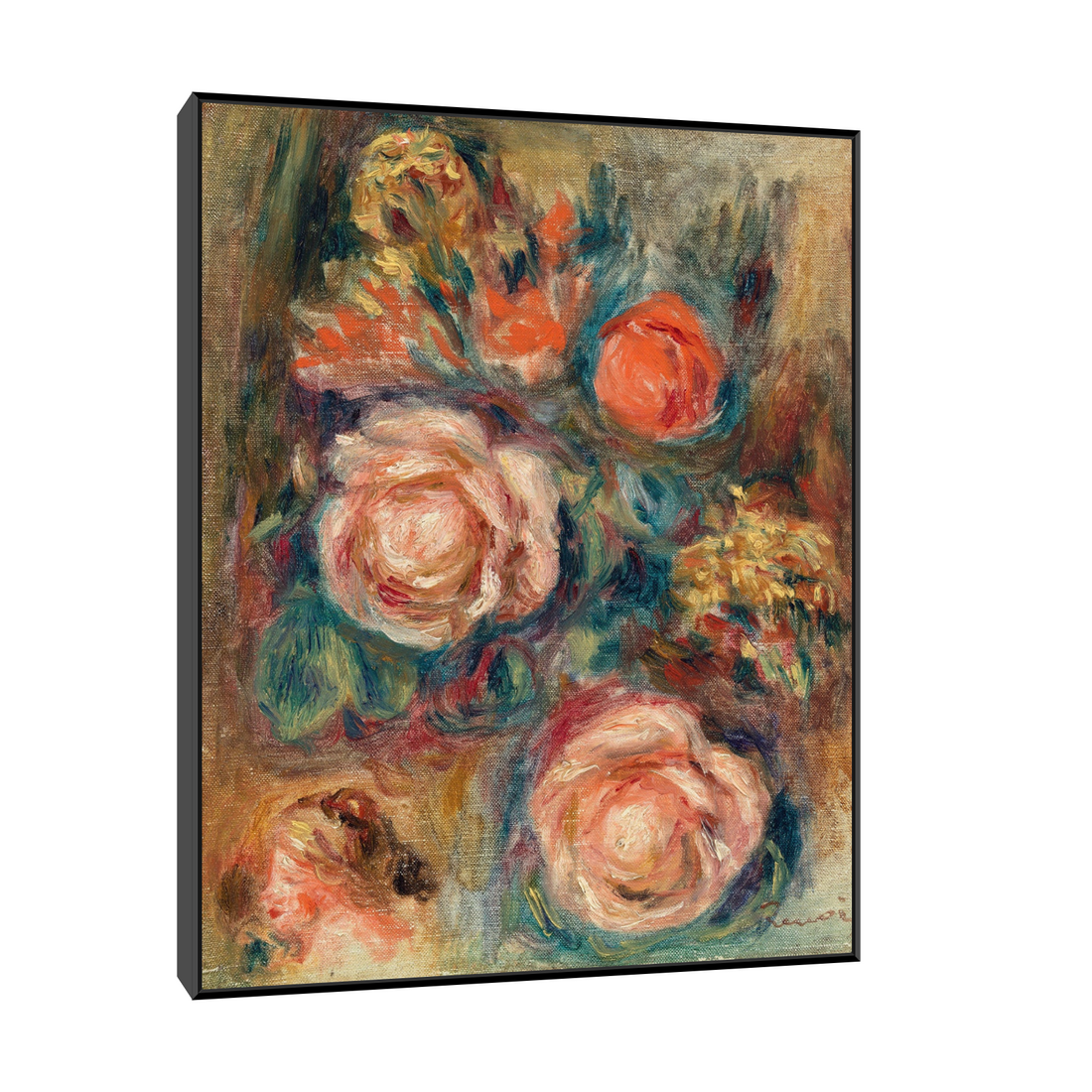 Umetnička slika ​Bouquet of Roses, Pierre-Auguste Renoir na platnu - NS Canvas Shop