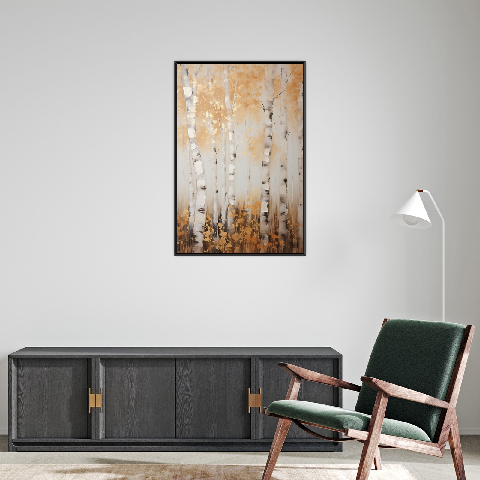 Umetnička slika ​Brezino drvo na platnu - NS Canvas Shop