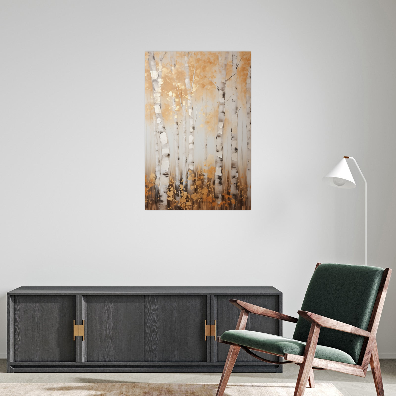 Umetnička slika ​Brezino drvo na platnu - NS Canvas Shop