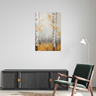 Umetnička slika ​Brezino drvo 2 na platnu - NS Canvas Shop