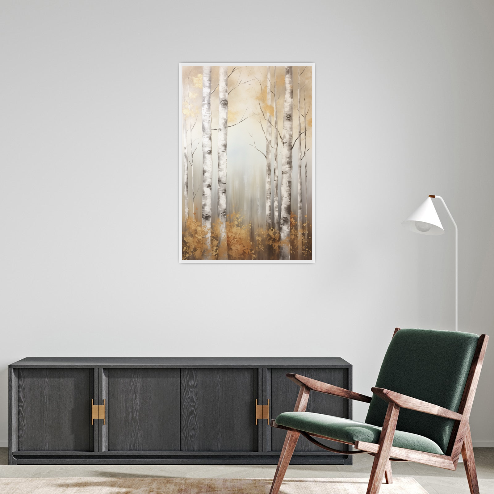 Umetnička slika ​Brezino drvo 3 na platnu - NS Canvas Shop