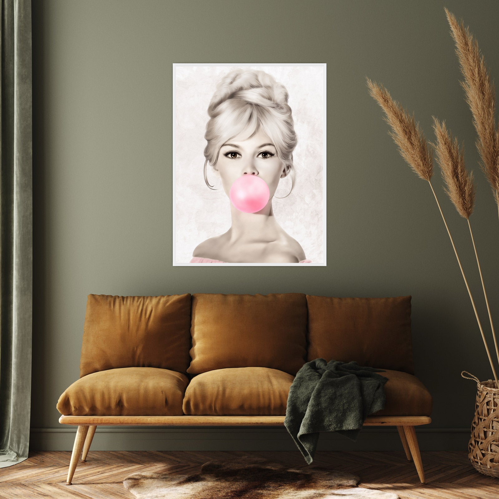 Umetnička slika ​Brigitte Bardot na platnu - NS Canvas Shop