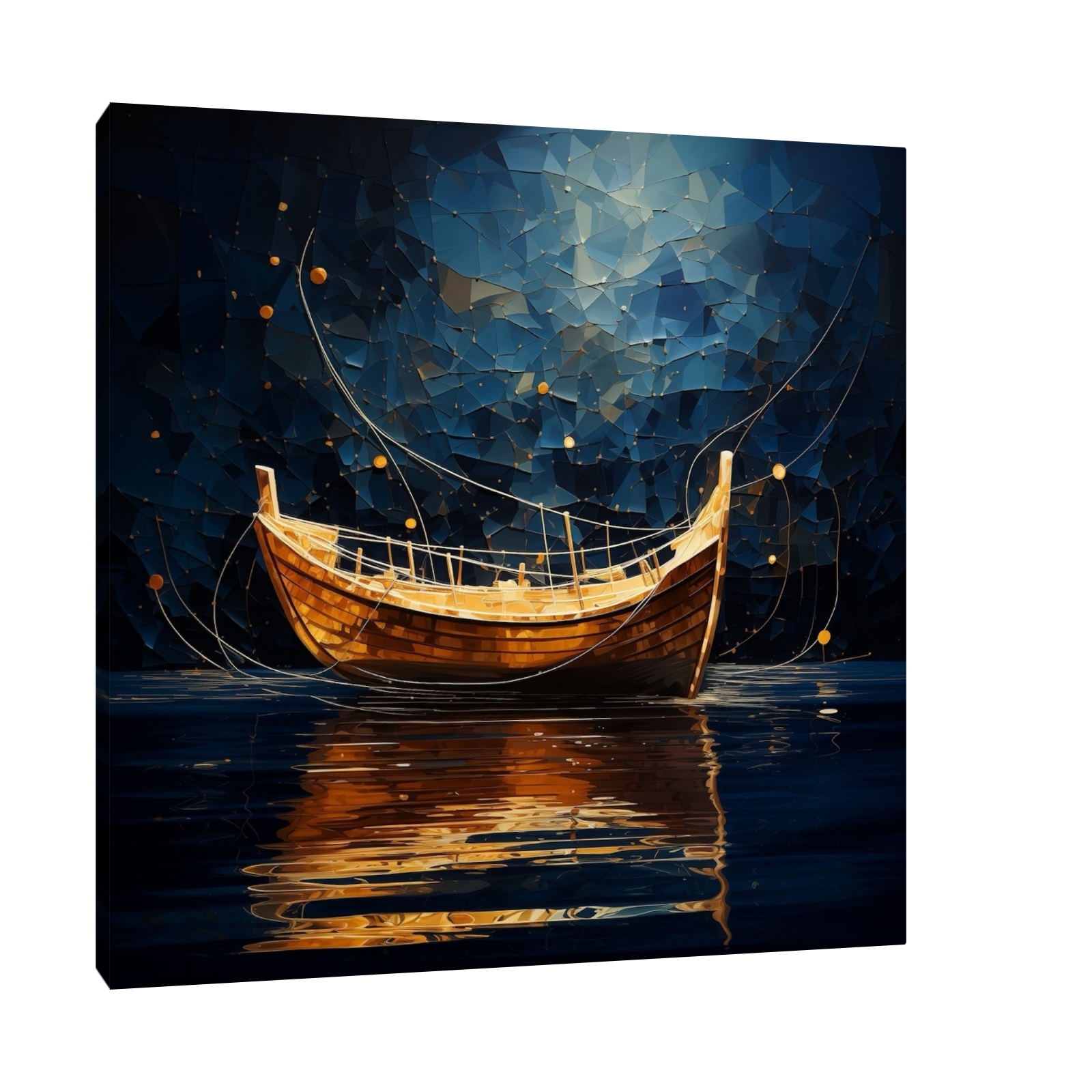 Umetnička slika ​Brod na pučini 2 na platnu - NS Canvas Shop