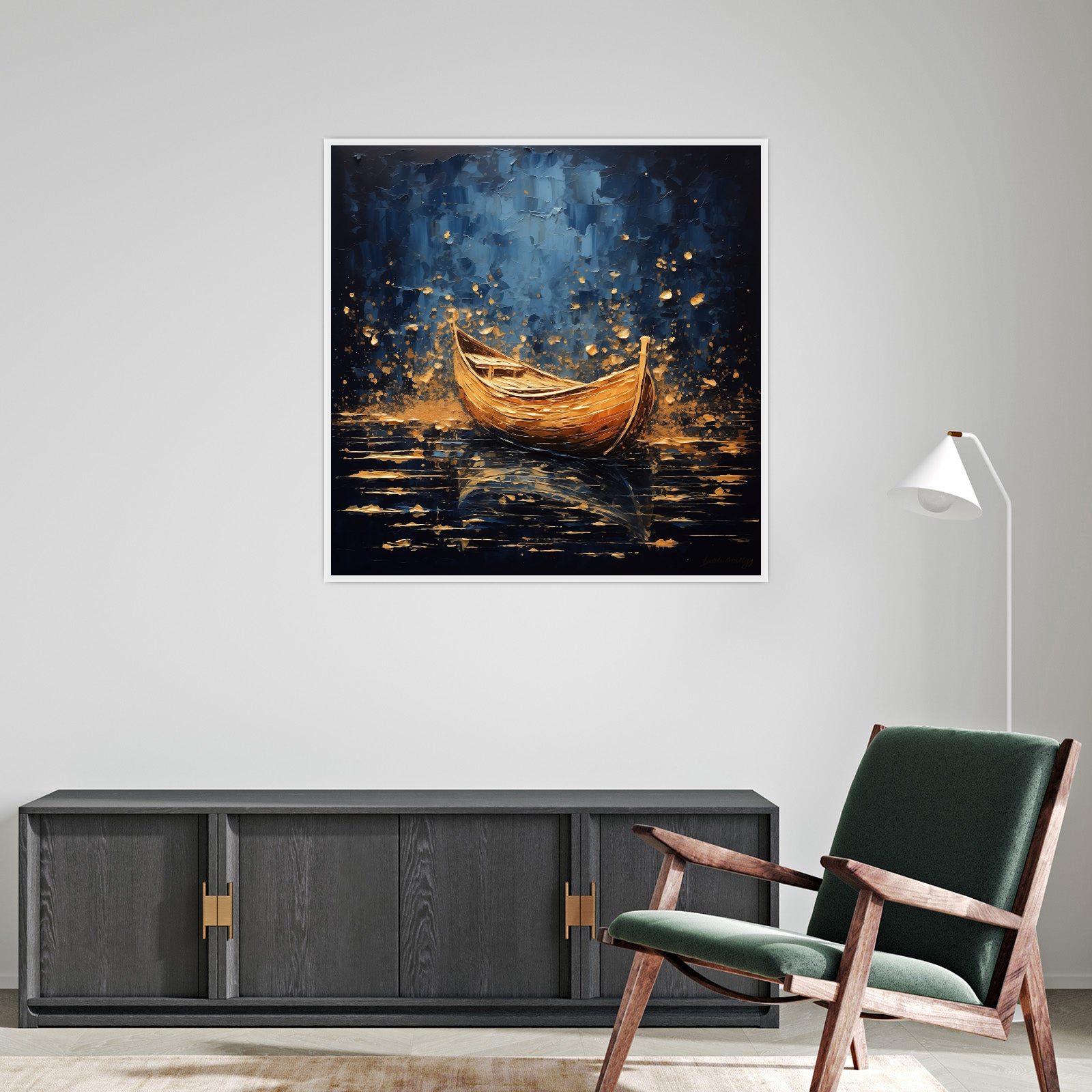 Umetnička slika ​Brod na pučini 3 na platnu - NS Canvas Shop