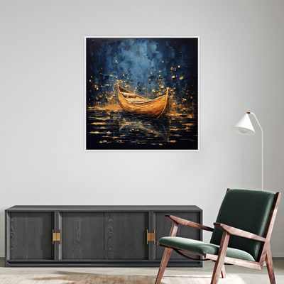 Umetnička slika ​Brod na pučini 3 na platnu - NS Canvas Shop