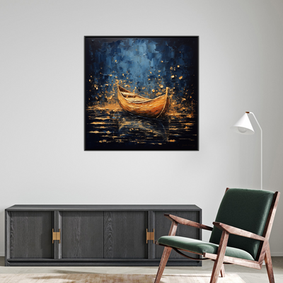 Umetnička slika ​Brod na pučini 3 na platnu - NS Canvas Shop