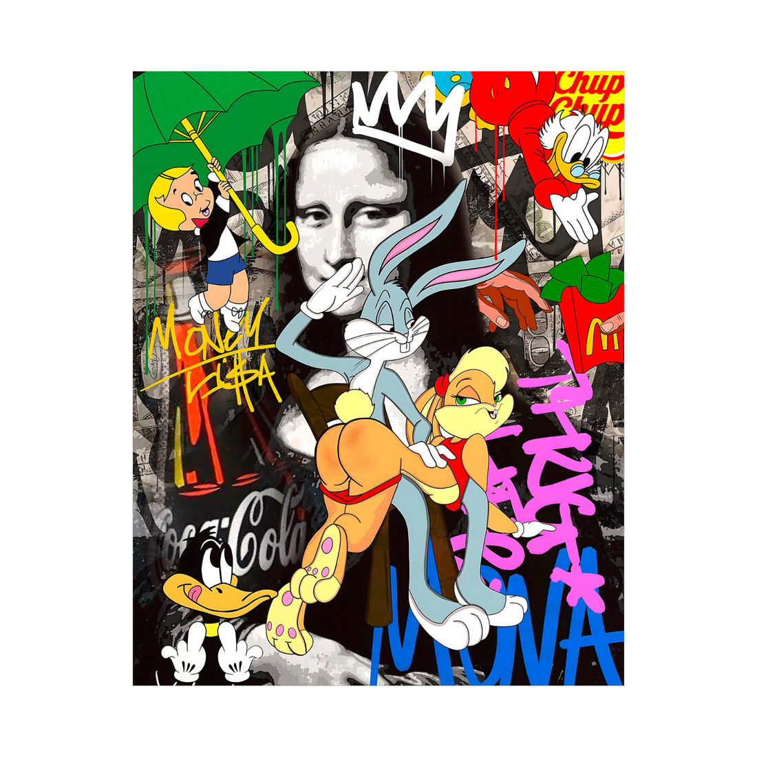Bugs Bunny – Mona Lisa Remix Pop Art