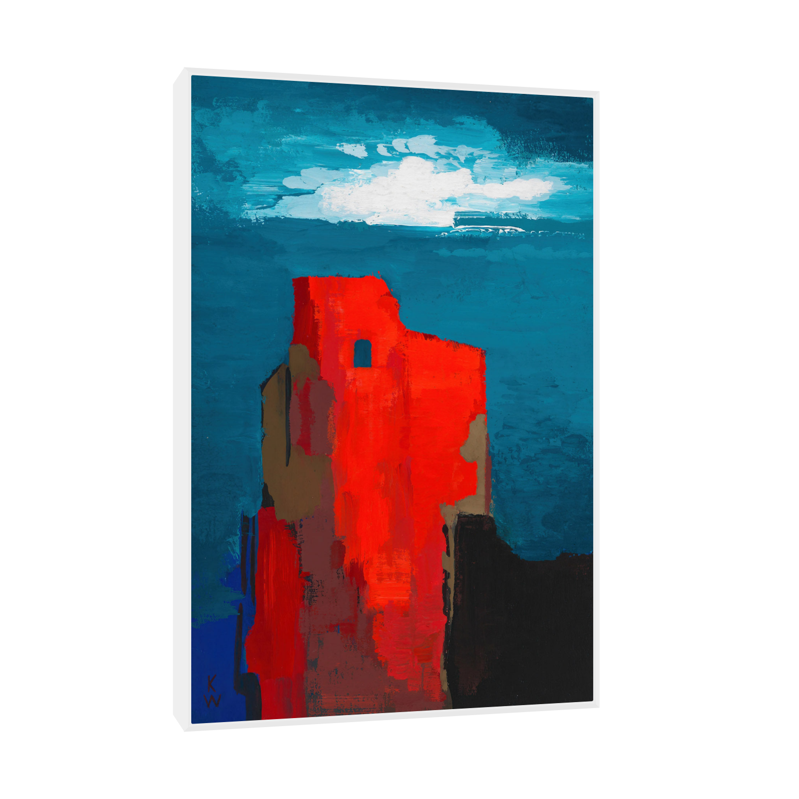 Umetnička slika ​Burgruine, Karl Wiener na platnu - NS Canvas Shop
