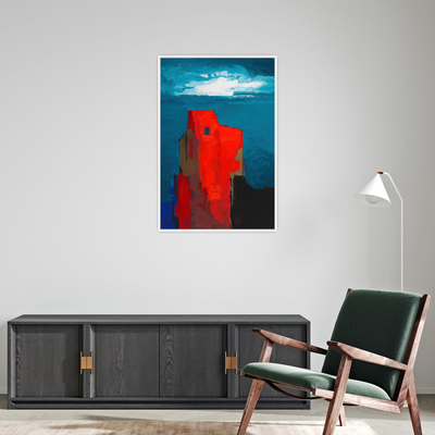 Umetnička slika ​Burgruine, Karl Wiener na platnu - NS Canvas Shop