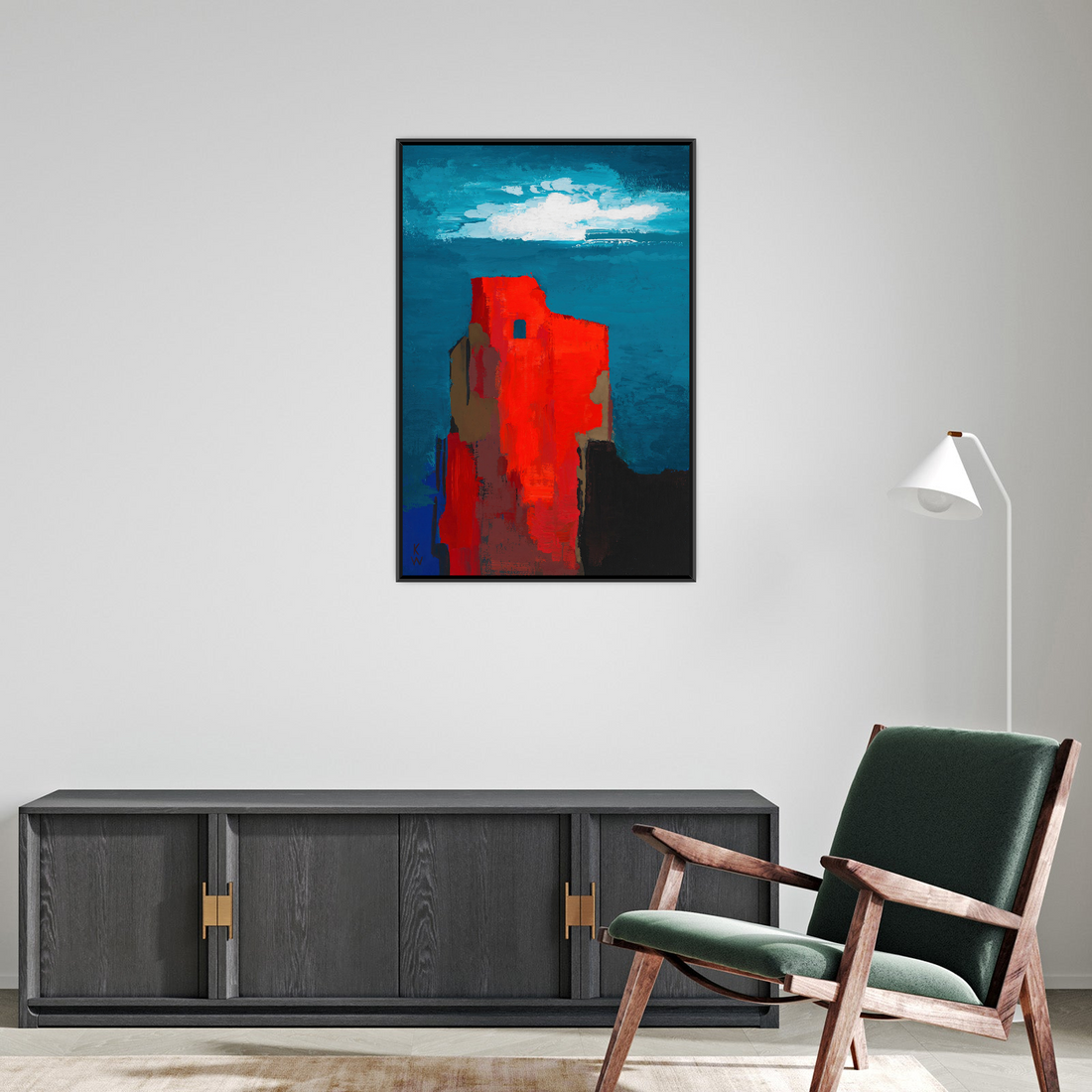 Umetnička slika ​Burgruine, Karl Wiener na platnu - NS Canvas Shop