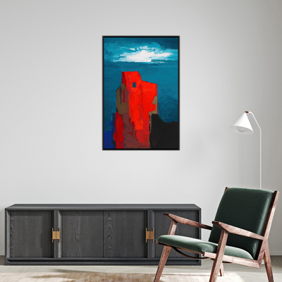 Umetnička slika ​Burgruine, Karl Wiener na platnu - NS Canvas Shop