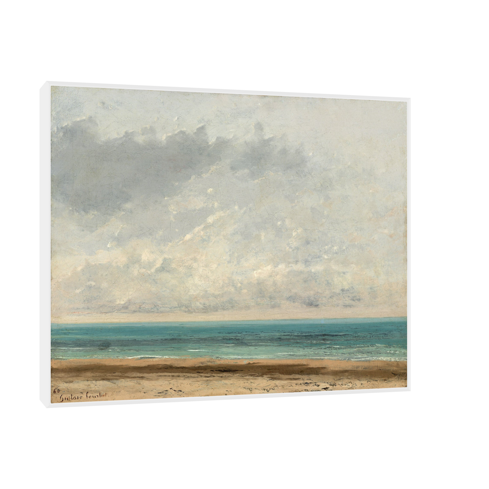 Umetnička slika ​Calm Sea, Gustave Courbet na platnu - NS Canvas Shop