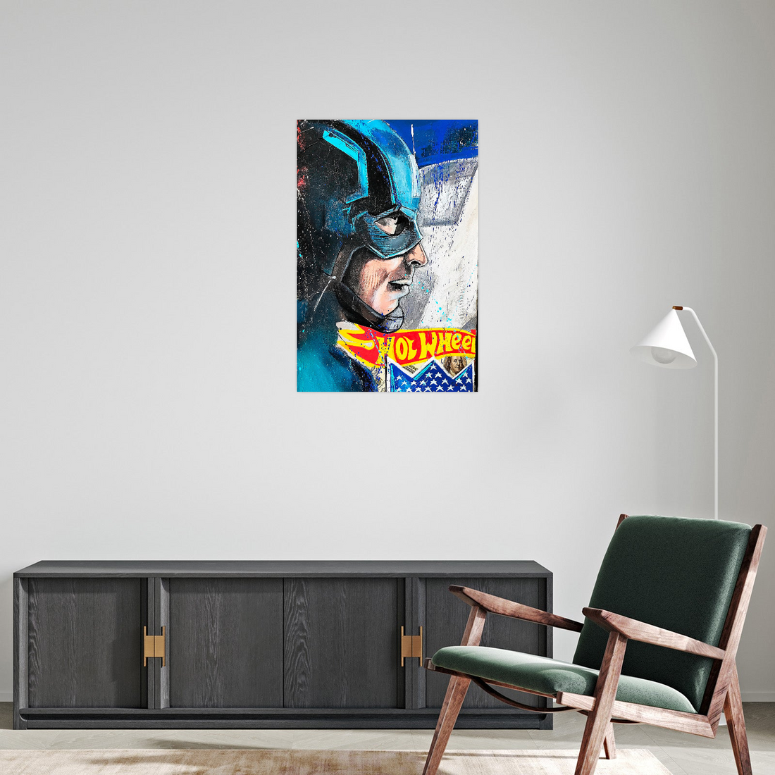 Captain Speed – Pop Art Superhero Portrait