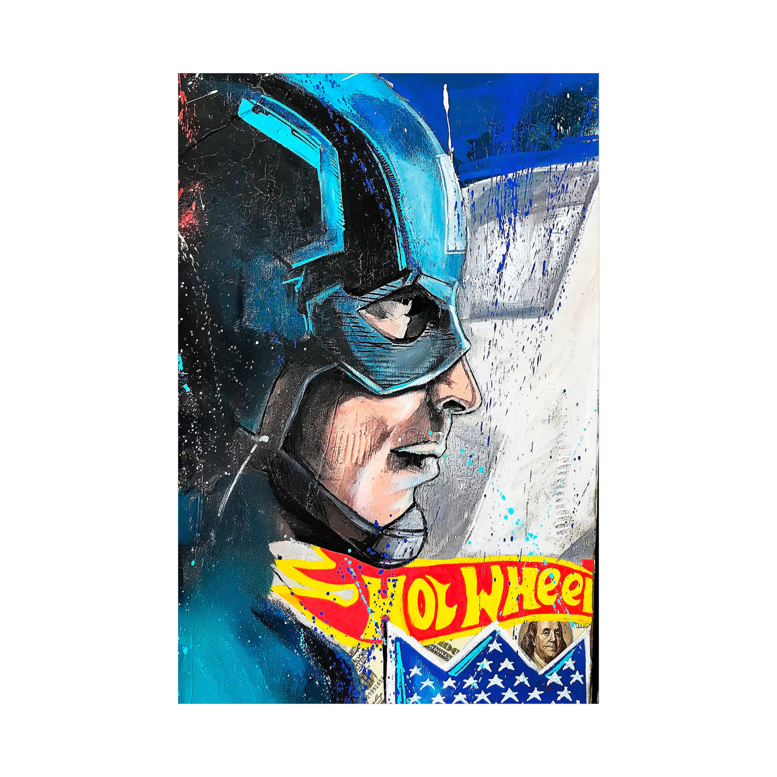 Captain Speed – Pop Art Superhero Portrait