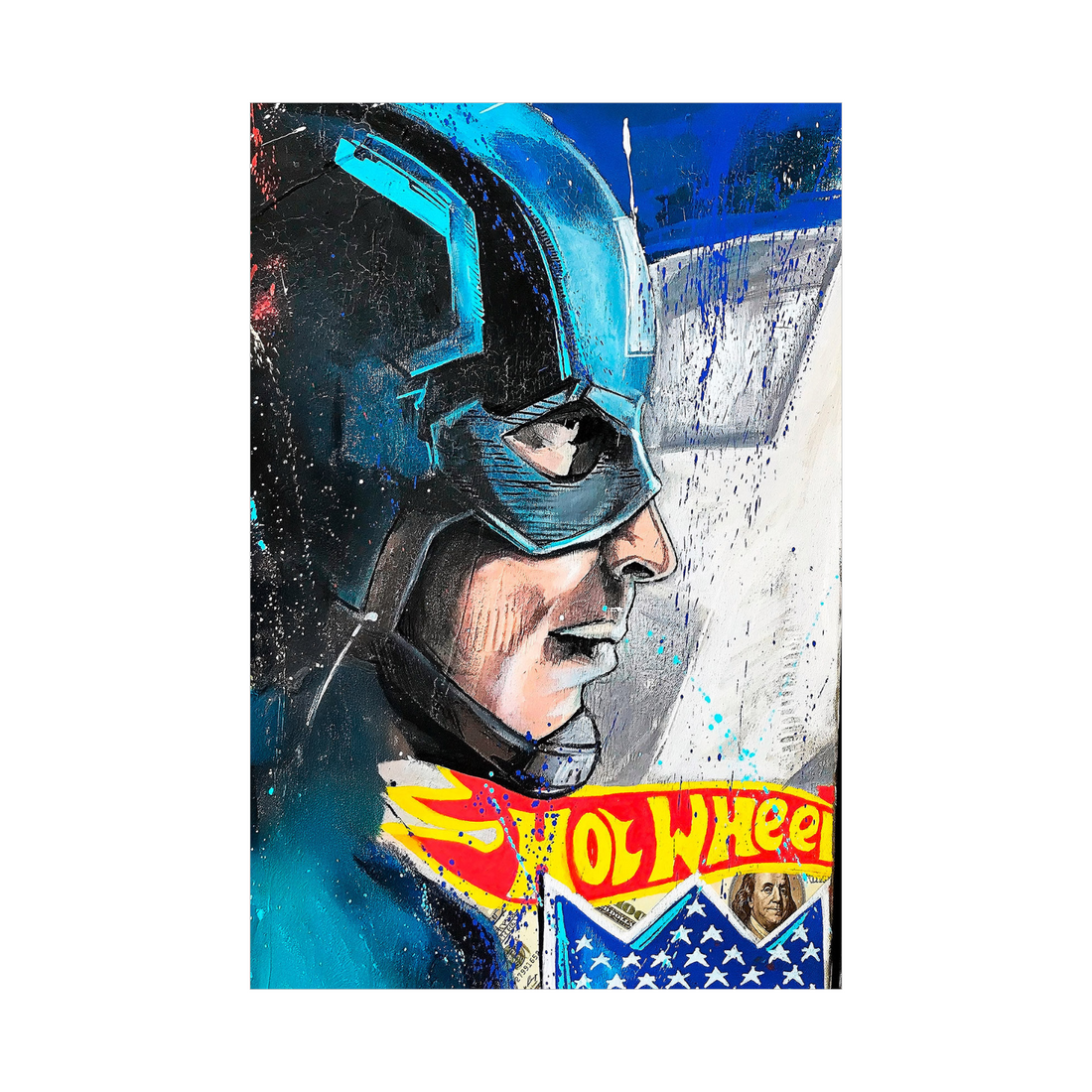 Captain Speed – Pop Art Superhero Portrait