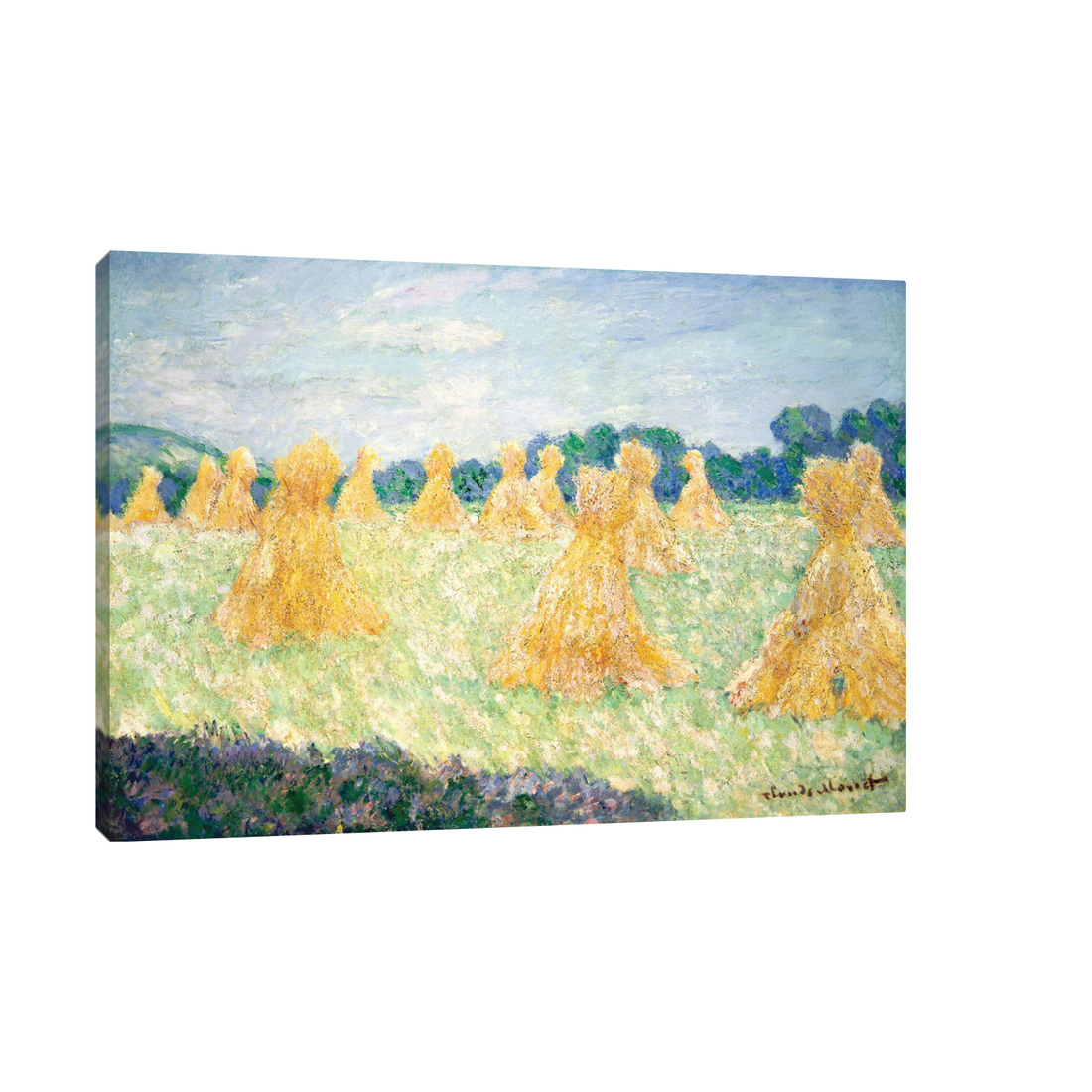 Umetnička slika ​The Young Ladies of Giverny, Claude Monet na platnu - NS Canvas Shop