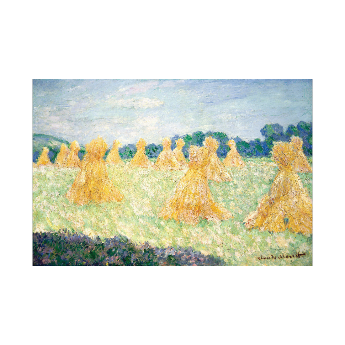 Umetnička slika ​The Young Ladies of Giverny, Claude Monet na platnu - NS Canvas Shop
