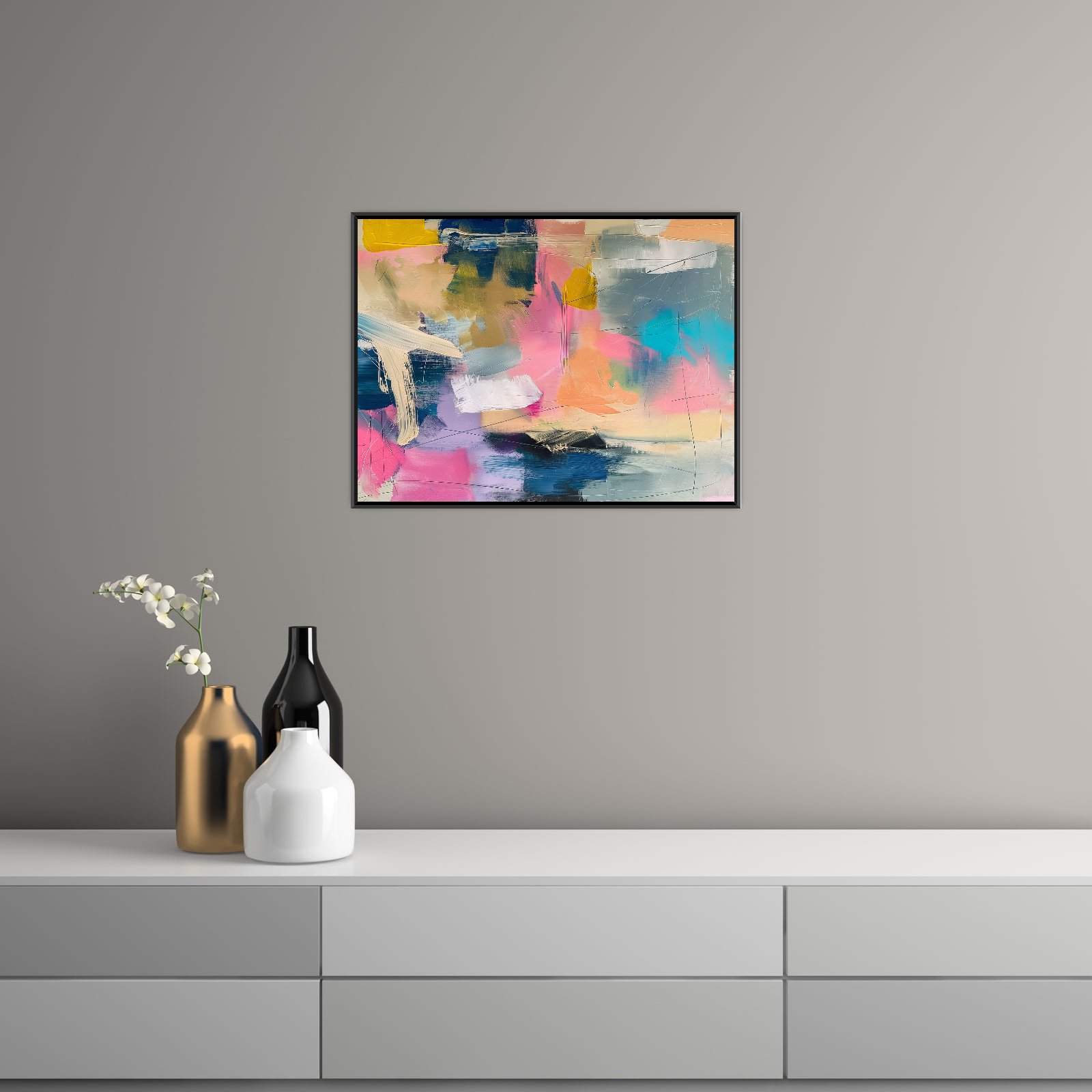 Umetnička slika ​Colorful thoughts na platnu - NS Canvas Shop