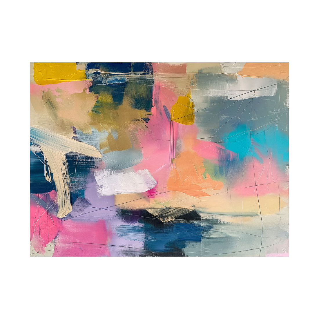 Umetnička slika ​Colorful thoughts na platnu - NS Canvas Shop