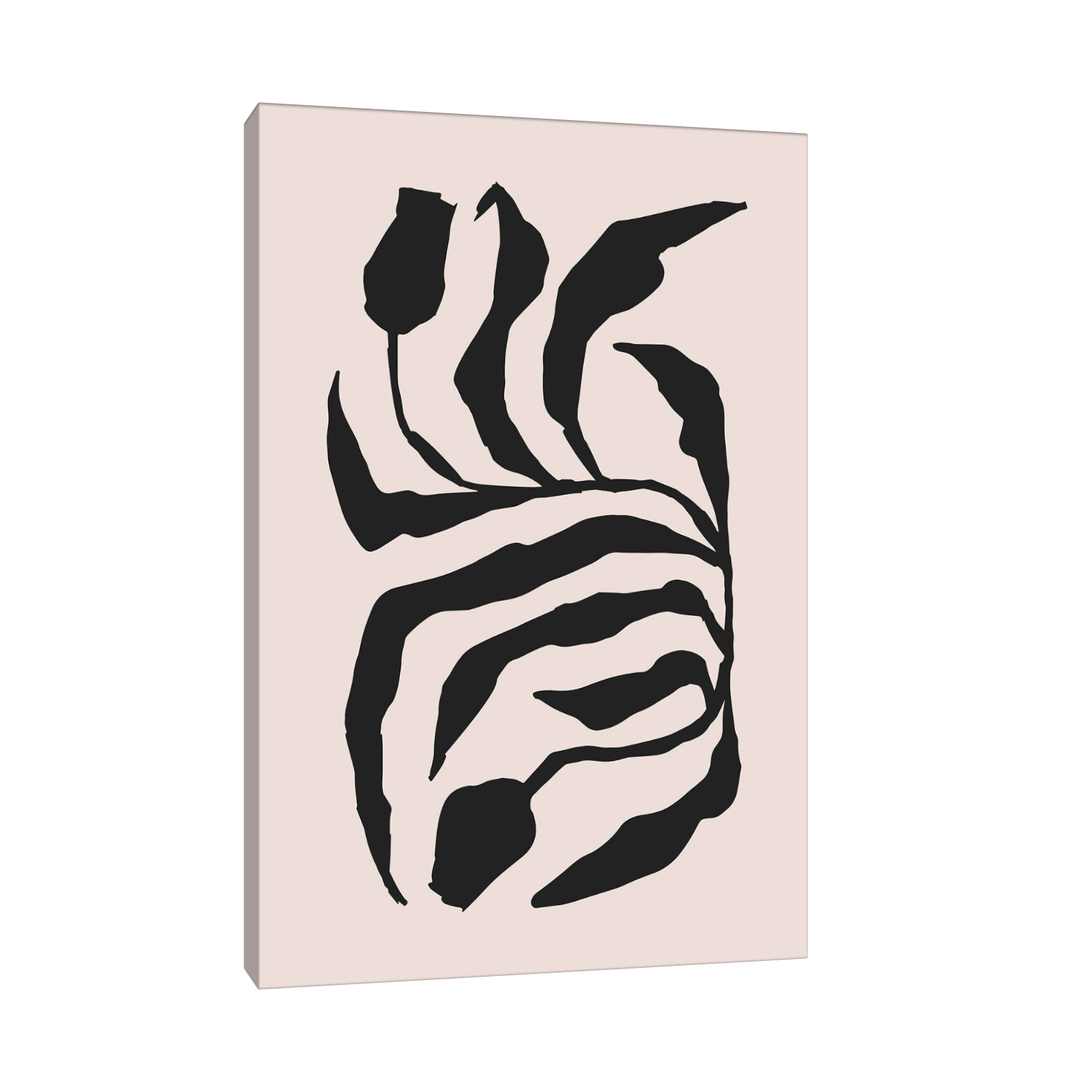 Crno-bež apstraktni listovi