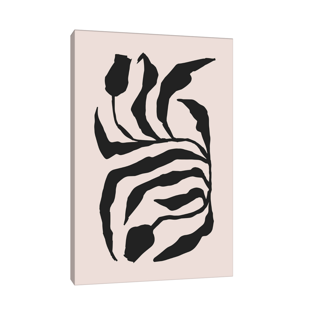 Crno-bež apstraktni listovi