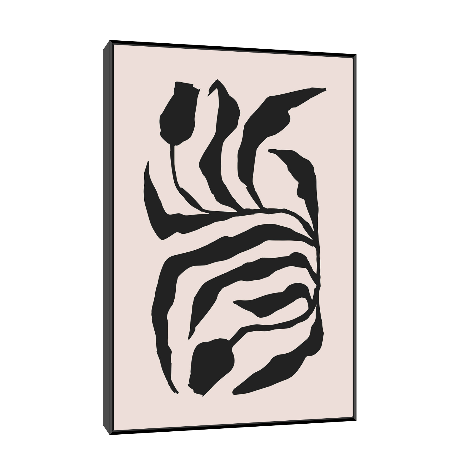 Crno-bež apstraktni listovi