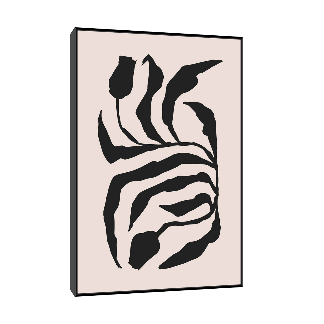 Crno-bež apstraktni listovi