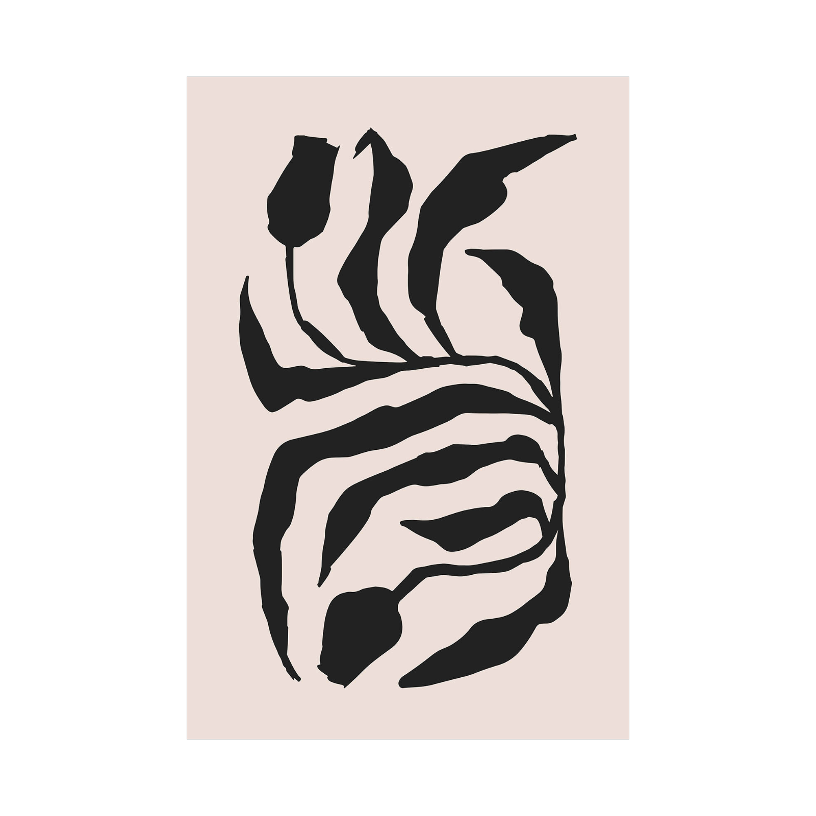 Crno-bež apstraktni listovi