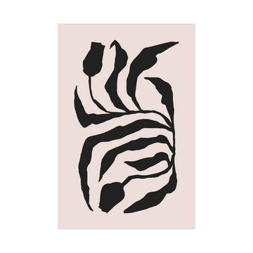 Crno-bež apstraktni listovi