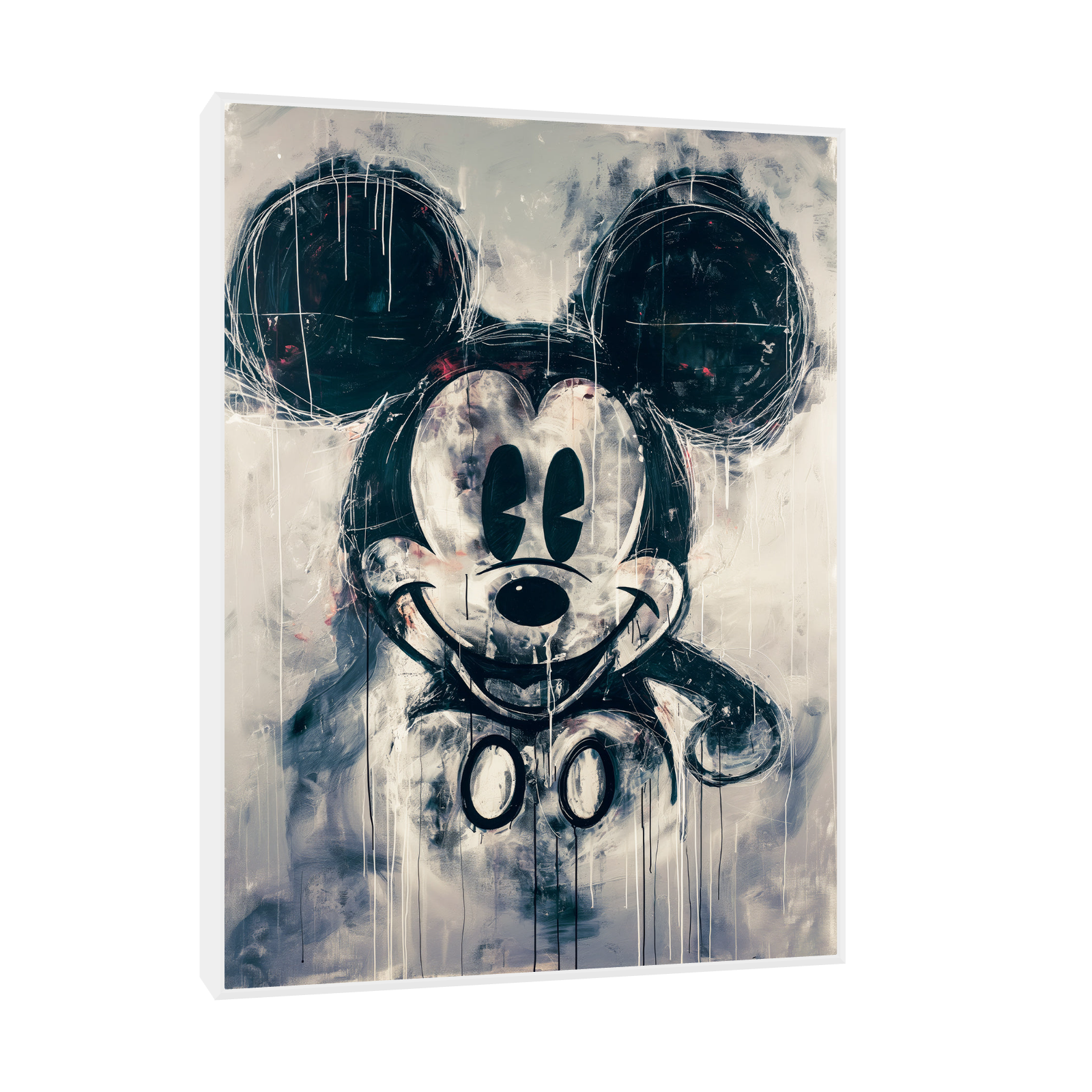 Umetnička slika ​Crno beli Mickey Mouse na platnu - NS Canvas Shop