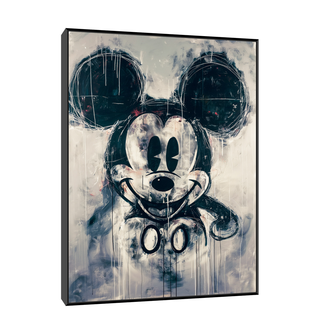 Umetnička slika ​Crno beli Mickey Mouse na platnu - NS Canvas Shop