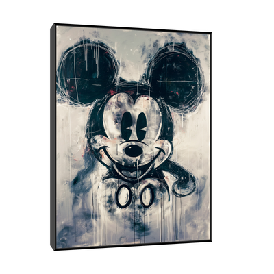 Umetnička slika ​Crno beli Mickey Mouse na platnu - NS Canvas Shop