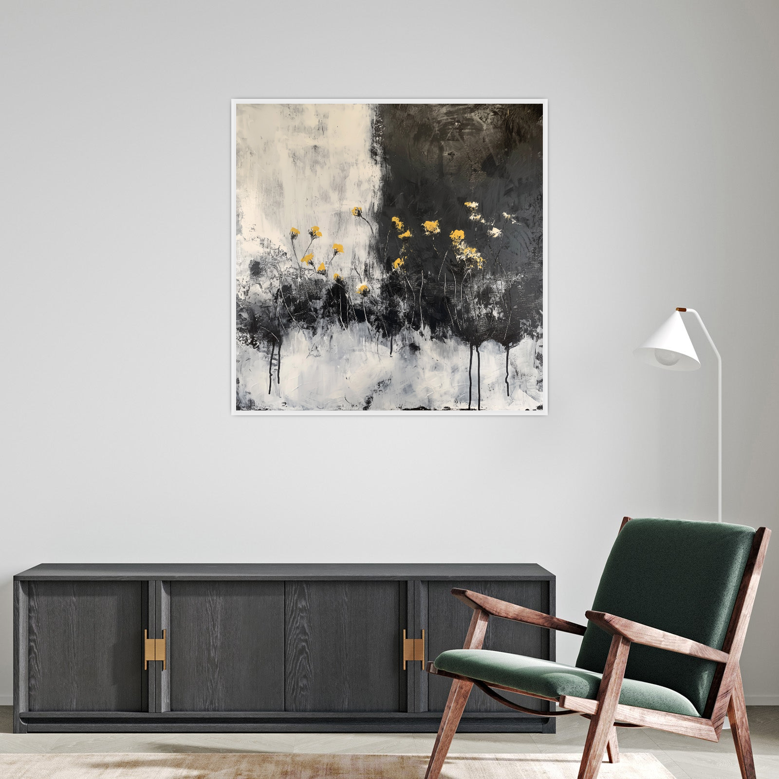 Umetnička slika ​Crno beli svet na platnu - NS Canvas Shop