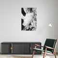 Umetnička slika ​Crno belo cveće 2 na platnu - NS Canvas Shop