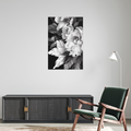 Umetnička slika ​Crno belo cveće 3 na platnu - NS Canvas Shop