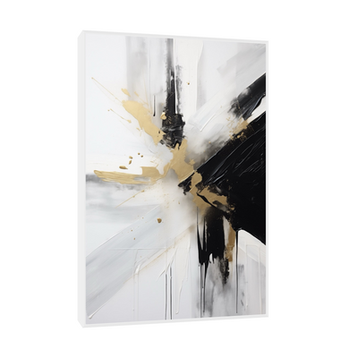 Umetnička slika ​Crno i zlatno III na platnu - NS Canvas Shop