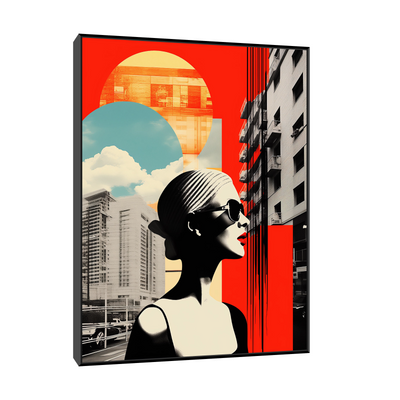 Umetnička slika ​Crvene usne na platnu - NS Canvas Shop