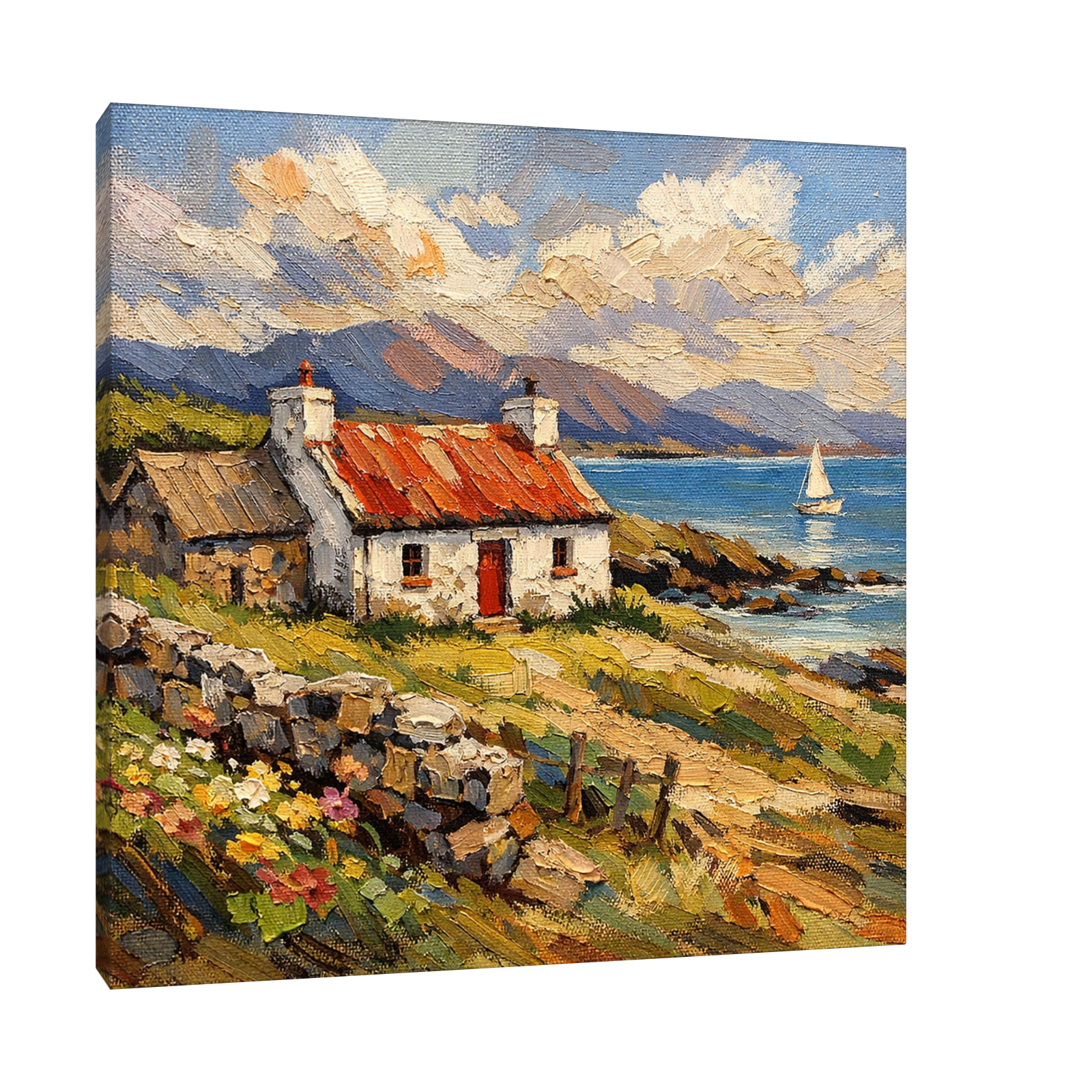 Crveni krov kraj mora