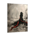 Umetnička slika ​Crveni šal na platnu - NS Canvas Shop