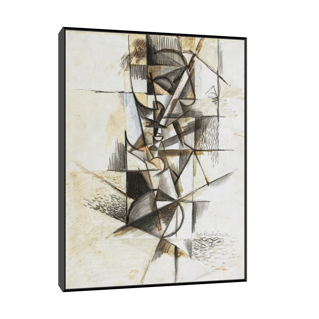 Umetnička slika ​Cubist head, Antonin Procházka na platnu - NS Canvas Shop