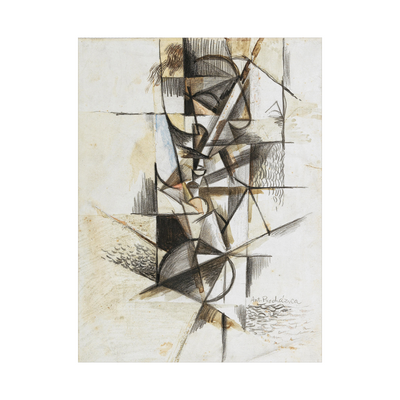 Umetnička slika ​Cubist head, Antonin Procházka na platnu - NS Canvas Shop