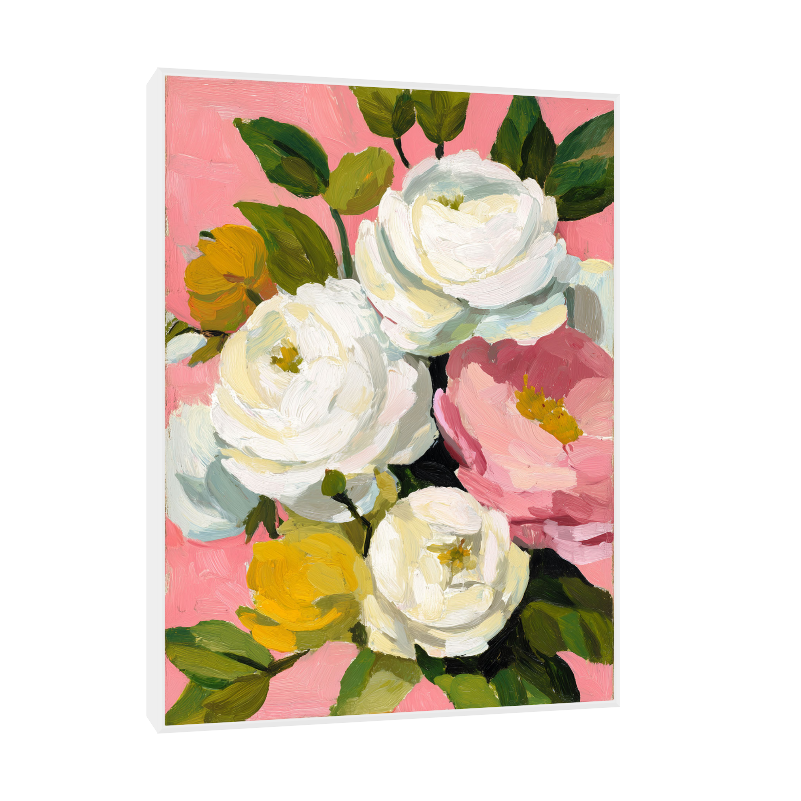 Cveće na roze pozadini