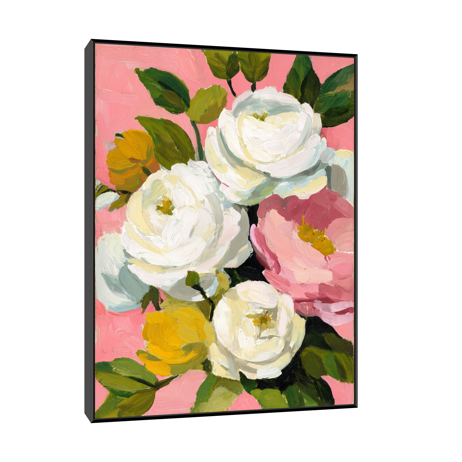 Cveće na roze pozadini