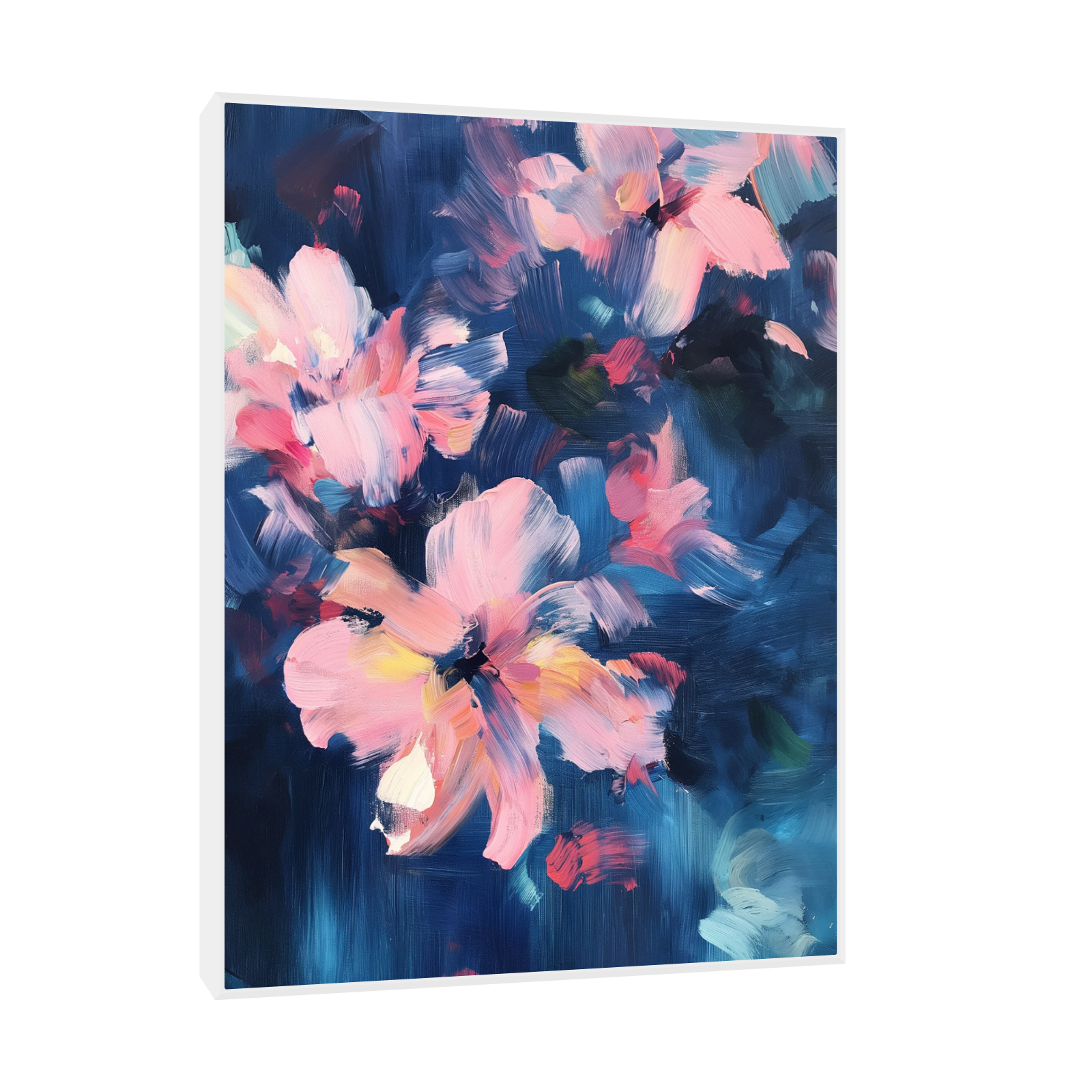 Umetnička slika ​Cveće pored ograde na platnu - NS Canvas Shop