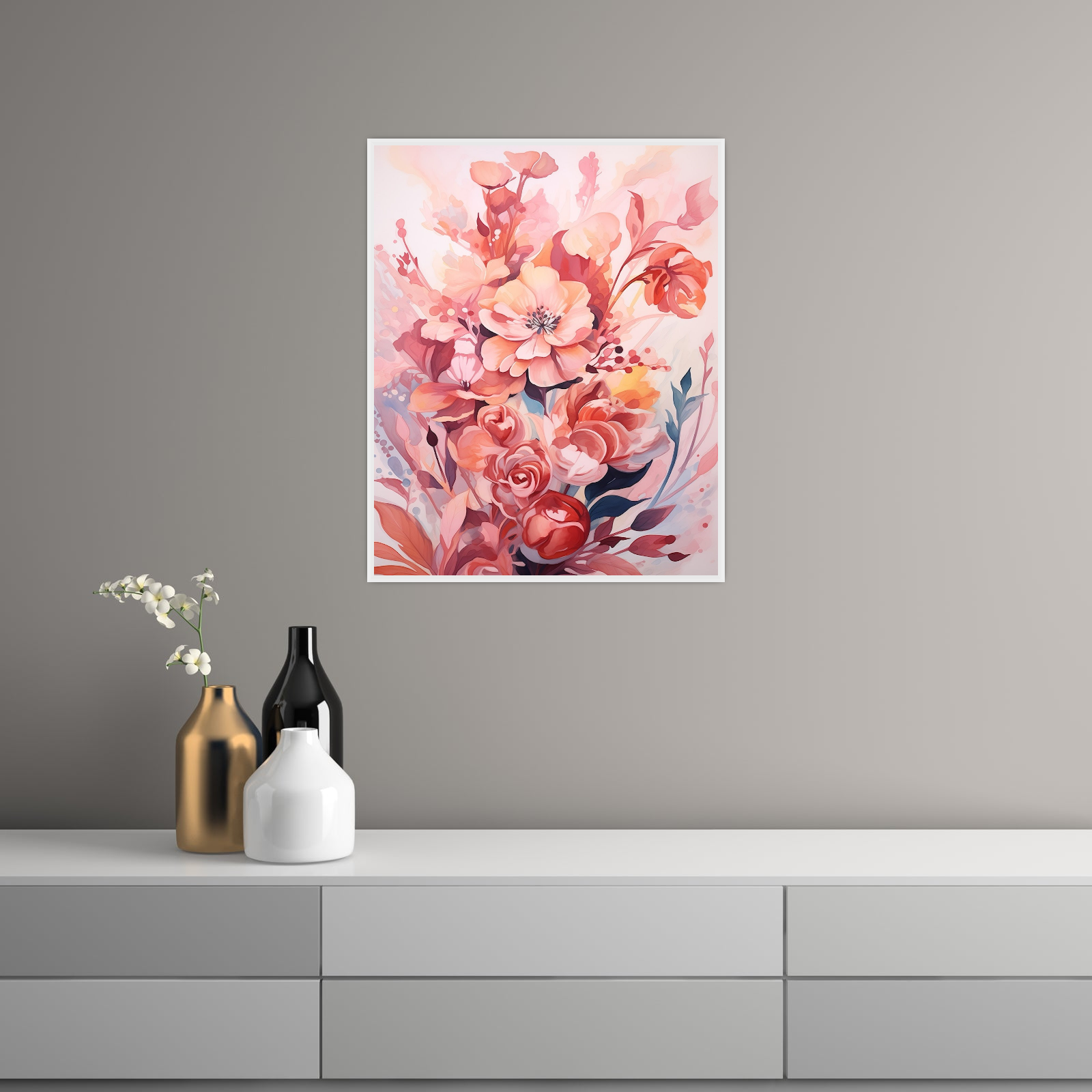 Umetnička slika ​Cvetna Čarolija na platnu - NS Canvas Shop