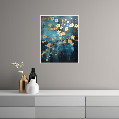 Umetnička slika ​Cvetni odsjaj na platnu - NS Canvas Shop
