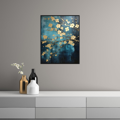 Umetnička slika ​Cvetni odsjaj na platnu - NS Canvas Shop